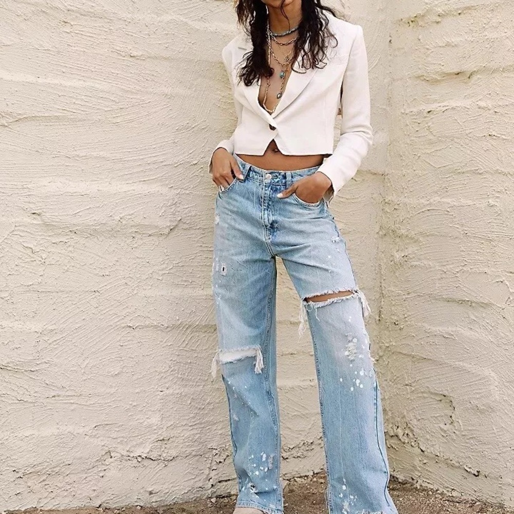 Free People With The Band Relaxed Jeans